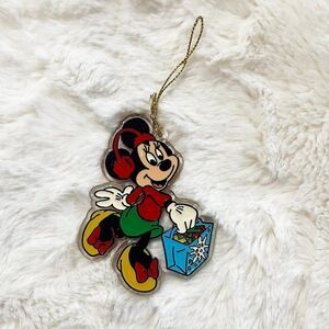 🔮 5/$25‎ Vintage Disney Minnie Mouse Shopping Plastic Christmas Ornament